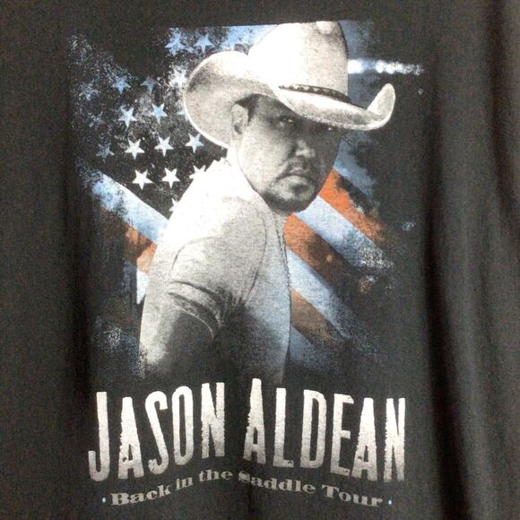 Jason Aldean Back In The Saddle Tour Country T Shirt 3XL - Picture 3 of 5